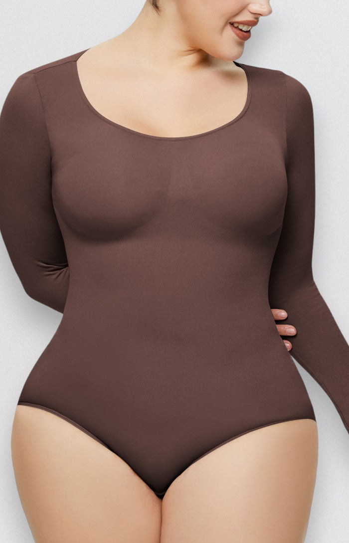 Formender Shapewear-Langarm-Bodysuit