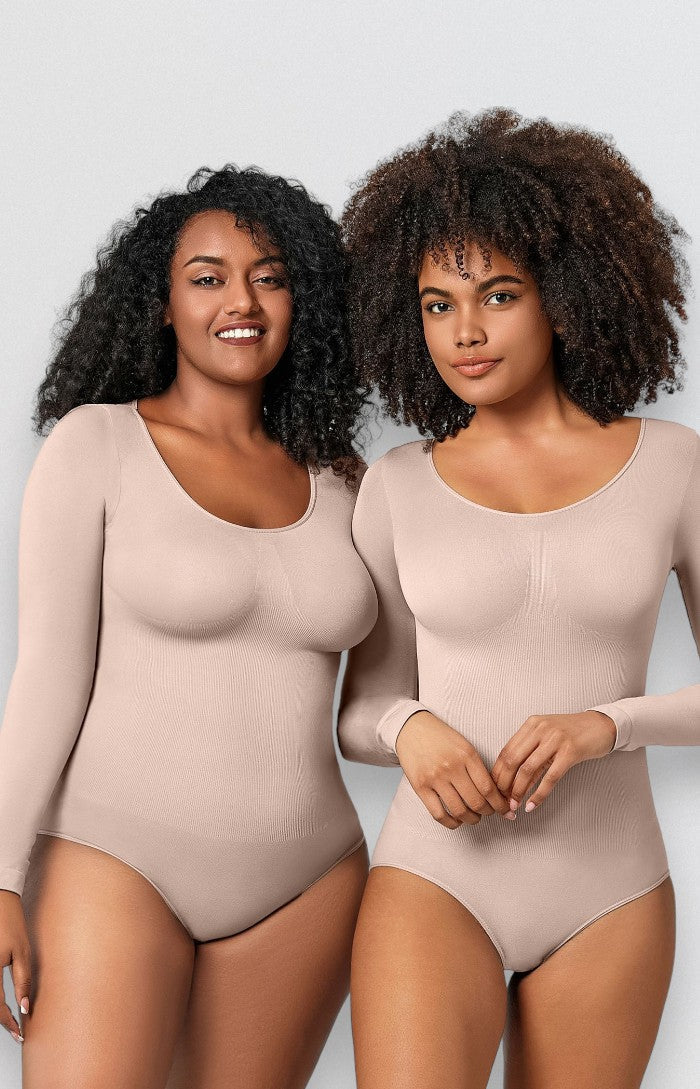 Formender Shapewear-Langarm-Bodysuit